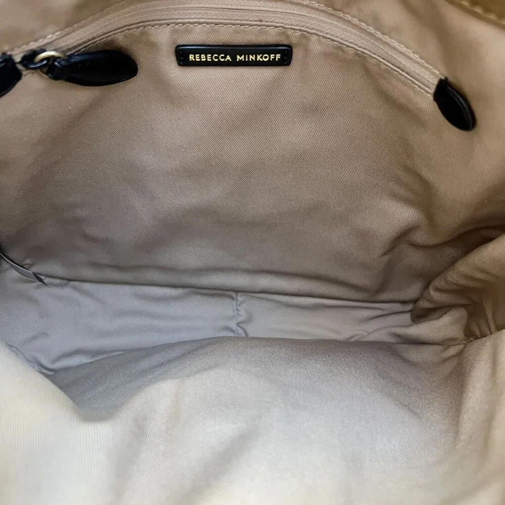 Rebecca Minkoff Megan Seaweed Color Leather Crossbody Shoulder Feedbag Style Bag